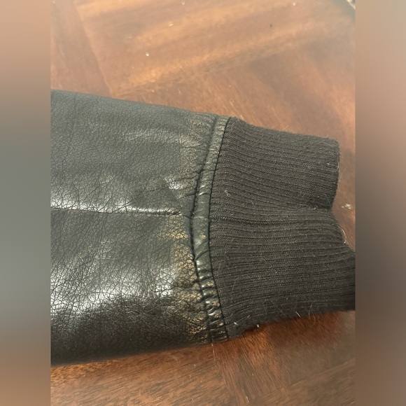 Brown Levi’s Faux leather Aviator bomber jacket. - Picture 5 of 7